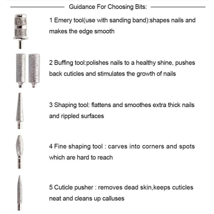 USB-Stecker, Aluminium-Nagelbohrmaschine, elektrisches Maniküre-Fräser-Set, Nail Drill Machine (Pink), Nail Drill Machine (Silver), Nail Drill Machine (Golden) – Bild 4