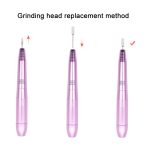 USB-Stecker, Aluminium-Nagelbohrmaschine, elektrisches Maniküre-Fräser-Set, Nail Drill Machine (Pink), Nail Drill Machine (Silver), Nail Drill Machine (Golden) – Bild 5