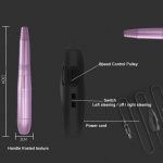 USB-Stecker, Aluminium-Nagelbohrmaschine, elektrisches Maniküre-Fräser-Set, Nail Drill Machine (Pink), Nail Drill Machine (Silver), Nail Drill Machine (Golden) – Bild 6