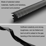 Auto-Elastomer-Dichtung, Gummistreifen, Instrumententafel, auslaufsicher, staubdicht, schalldicht, universell, N856 Carbon Fiber Pattern, 2pcs N856 No Fiber Pattern – Bild 4