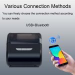 Xprinter 58 mm tragbarer Etikettendrucker, Thermo-Beleg-Handdrucker, XP-P210 – Bild 5