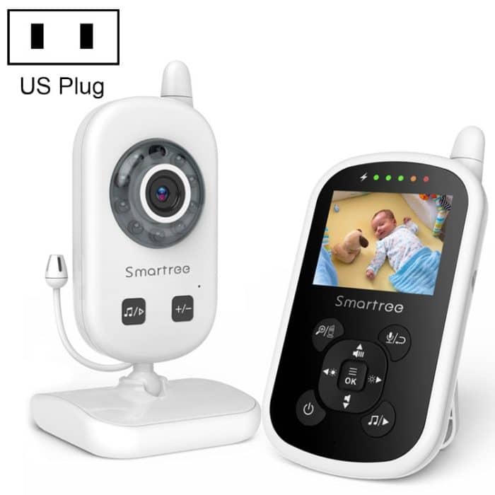 UU24 2,4 Zoll kabellose Babyphone-Kamera, Temperaturüberwachung, 2-Wege-Audio, VOX Wiegenlied, UU24 US Plug, UU24 EU Plug, UU24 UK Plug – Bild 1