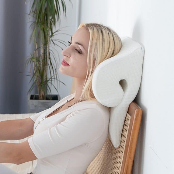 Auto-Nacken- und Lendenkissen, Handy-Tablet-Kissenhalterung, Pillow (White), Pillow (Rainbow) – Bild 6