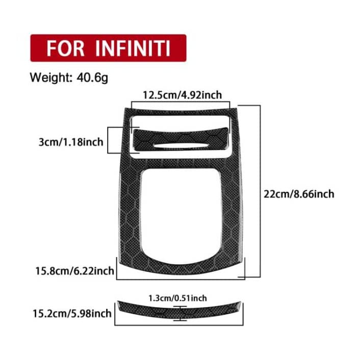 Für Infiniti G37/G25/Q60 3 teile/satz Shift Panel A Modell Aufkleber – Bild 3