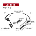 Für Infiniti G35/G37/G25/Q60 6 teile/satz Lenkrad Dekorative Abdeckung Trim Aufkleber – Bild 3