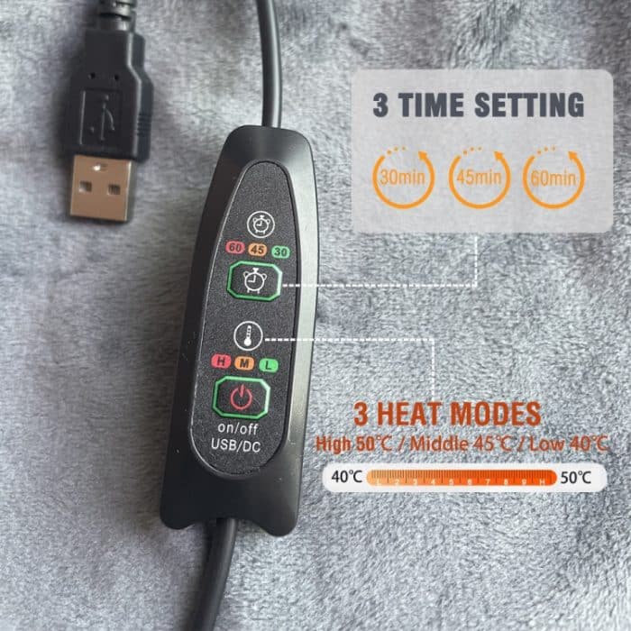 Controller-Version, einstellbare Temperatur, Timing, USB, elektrische Heizung, Schaldecke, Heizkissen, 76x150cm – Bild 4