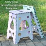 Praktischer, zusammenklappbarer, verdickter tragbarer Hocker für den Außenbereich, Violet Large – Bild 3