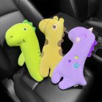 Auto-Sicherheitsgurt-Kissen, Schulterbezug, Cartoon-Versicherungsgürtel, Yellow, Purple, Green – Bild 2