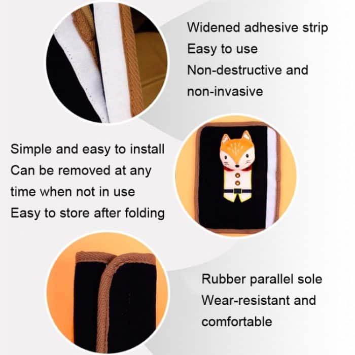 H002 Kinder-Autositzgurt-Cartoon-Abdeckung, H002 Rabbit, H002 Bear, H002 Lion, H002 Fox, H002 Elephant – Bild 3