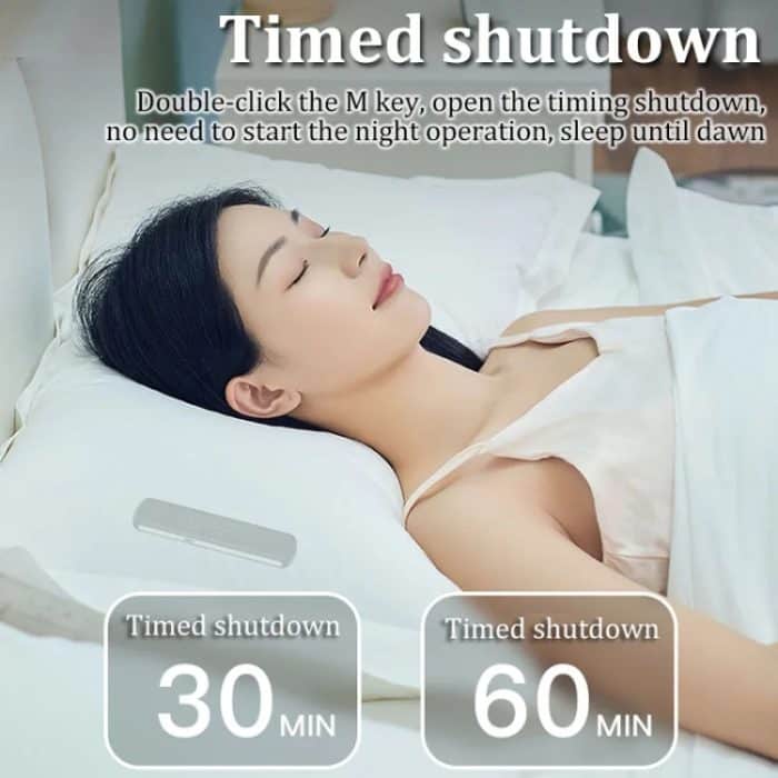 Schalldichter, schmerzloser Knochenleitungs-Schlaflautsprecher, tragbares Schlafmittel mit weißem Rauschen – Bild 13