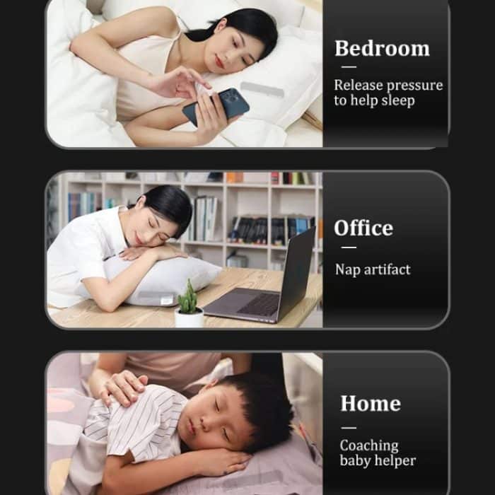 Schalldichter, schmerzloser Knochenleitungs-Schlaflautsprecher, tragbares Schlafmittel mit weißem Rauschen – Bild 10