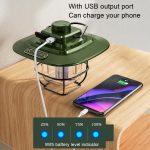 LY02 LED Retro Laterne Handzelt Lampe USB Lade Camping Licht, LY02 White, LY02 Black, LY02 Green – Bild 4