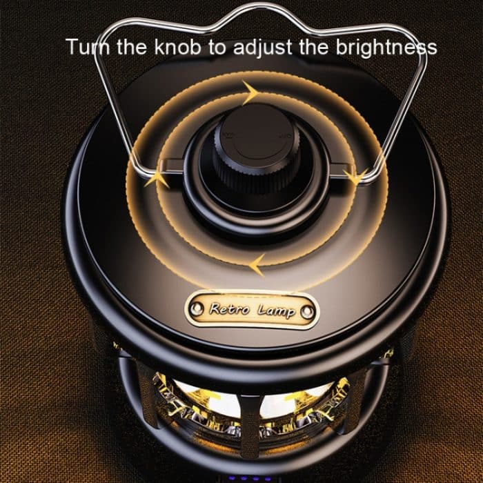 LH-B46 LED-Retro-Zeltlicht, praktische USB-Lade-Campingleuchte, LH-B46 White, LH-B46 Green, LH-B46 Black – Bild 4