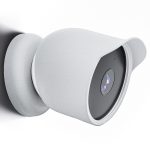 Für Google Nest Camera Outdoor Silikon wasserabweisende Schutzhülle, For Google Nest White, For Google Nest Black
