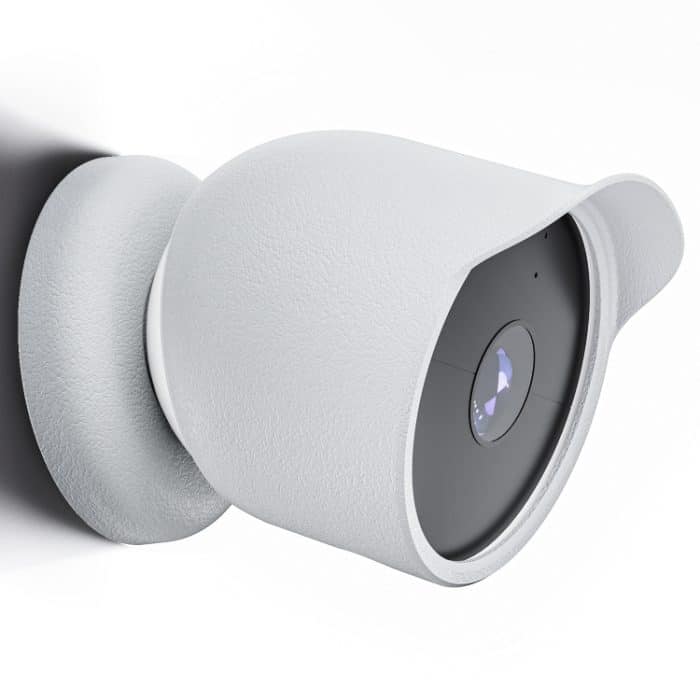 Für Google Nest Camera Outdoor Silikon wasserabweisende Schutzhülle, For Google Nest White, For Google Nest Black – Bild 1