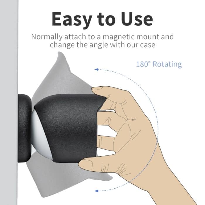 Für Google Nest Camera Outdoor Silikon wasserabweisende Schutzhülle, For Google Nest White, For Google Nest Black – Bild 4