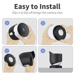 Für Google Nest Camera Outdoor Silikon wasserabweisende Schutzhülle, For Google Nest White, For Google Nest Black – Bild 6