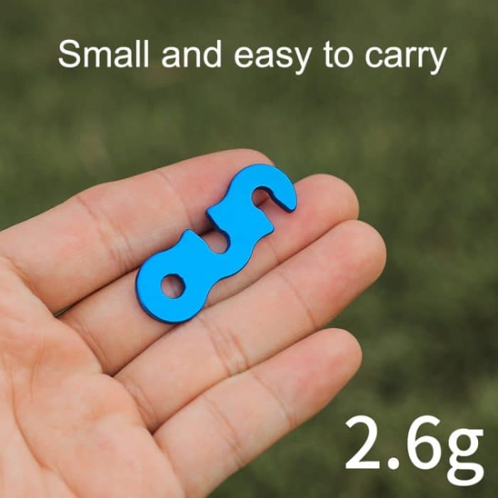 10 Stück Outdoor-Kaserne Aluminiumlegierung Regenschirm Seil Schnalle S-förmige Wind Seil Schnalle – Bild 4