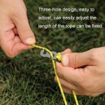 10 Stück Outdoor-Kaserne Aluminiumlegierung Regenschirm Seil Schnalle S-förmige Wind Seil Schnalle – Bild 5