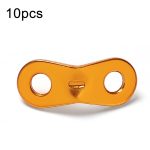 50 stücke Outdoor Camping Aluminium Legierung Fernglas Wind Seil Schnalle Baldachin Zelt Zugseil Stopper Einstellung Stück, Orange, Red, Silver