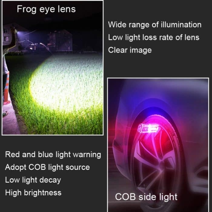 LH-B59 Auto-Wartungs-Highlight, Camping-Licht, Notfall-Besuchslicht, LH-B59 White, LH-B59 Black – Bild 6