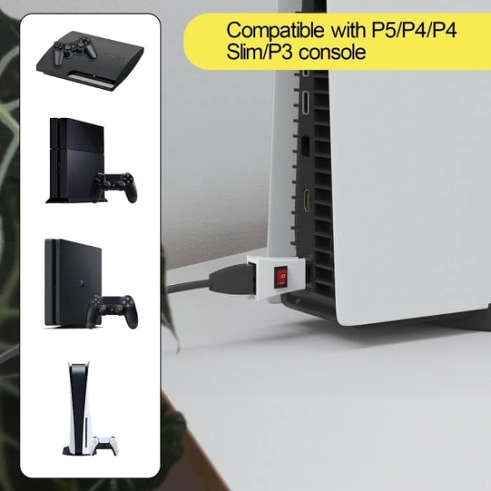 JYSK Konsolen-Netzschalter Stromausfallschutz für PS5/PS4 Slim/PS3/Xbox Series X – Bild 5