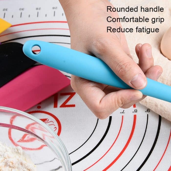 2 große integrierte Silikonschaber, Schokoladencreme-Rührmesser, Large Red, Large Pink, Large Yellow, Large Blue, Large Black, Large Green, Large Purple, Large Orange – Bild 3