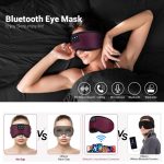 Bluetooth 5.2 Schlaf-Augenmaske, intelligente Musik-Augenschutz-Kopfhörer, A0091 Jujube, A0091 Black, A0091 Blue, A0091 Purple, A0091 Pink, A0091 Green – Bild 3