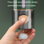 An der Wand befestigter manueller Seifen-Flüssigkeits-Hotel-Handwäsche-Badezimmer-Badeschaum-Seifenspender, 450ml/Dark Green, 450ml/White – Bild 6