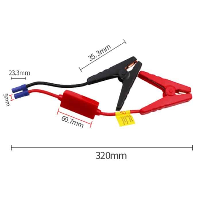 Auto-Notstarter-Strombatterie-Anschluss- und Feuerzeugkabel, Large Clip – Bild 3