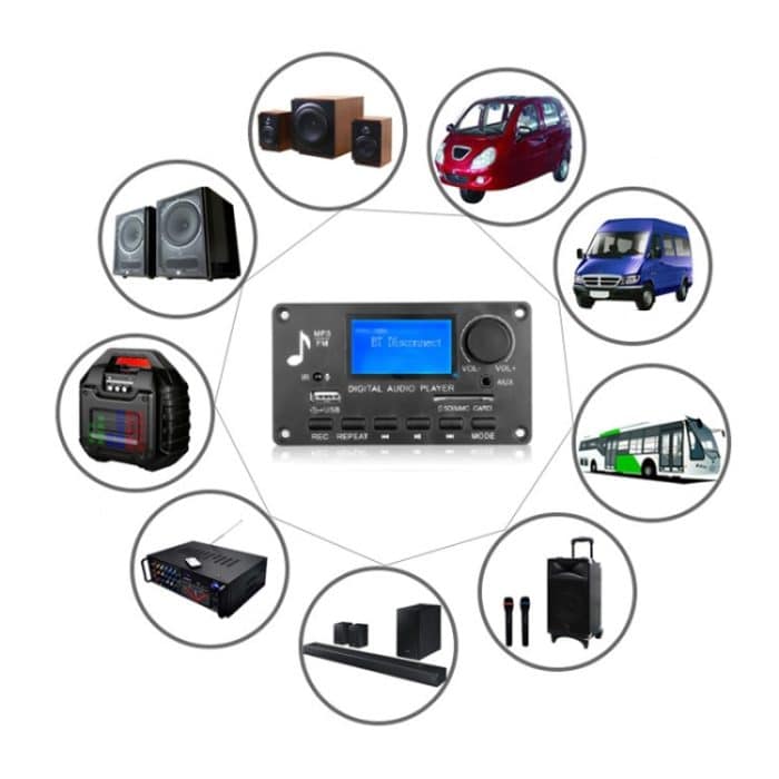 D006BT Bluetooth MP3 Decoder U Disk Wiedergabe Audio Verstärker Board, D006BT Large RC, D006BT Small RC – Bild 5