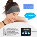 Bluetooth-Stirnband-Kopfhörer-Schlafmaske für Seitenschläfer, Workout, Laufen, Sleep Mask Hemp Gray – Bild 2
