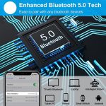 Bluetooth-Stirnband-Kopfhörer-Schlafmaske für Seitenschläfer, Workout, Laufen, Sleep Mask Hemp Gray – Bild 5