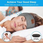 Bluetooth-Stirnband-Kopfhörer-Schlafmaske für Seitenschläfer, Workout, Laufen, Sleep Mask Hemp Gray – Bild 6
