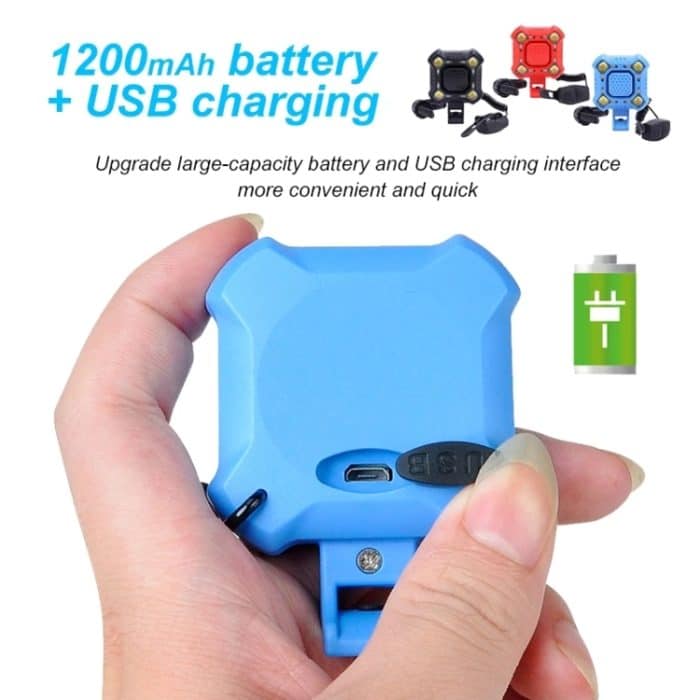 2 In 1 Fahrrad 140db Glocke 4 Lampe Fahrradlicht Fahrradhupe 5-Töne Alarm, 5-sounds Alarm(Black), 5-sounds Alarm(Red), 5-sounds Alarm(Blue) – Bild 4