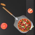 Abnehmbare Aluminium-Eichen-Pizza-Kuchen-Transferschaufel, Küchen-Backwerkzeuge, 12 inches – Bild 2