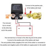 YQTANEN Autobatterie-Auslaufschutz, Fernbedienung, Ausschaltrelais, Spannung:, 12V 120A, 12V 200A, 24V 120A, 24V 200A – Bild 5