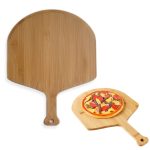 Bambus-Pizza-Paddel-Käse-Steak-Back-Serviertablett, Schneidebrett, 38.5x29.5x1cm