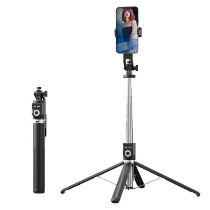 Um 360 Grad drehbarer, faltbarer Bluetooth-Selfie-Sticks-Live-Ständer, Spezifikationen:, P220 TK (Single Clip), P225 TK (Single Clip) – Bild 1