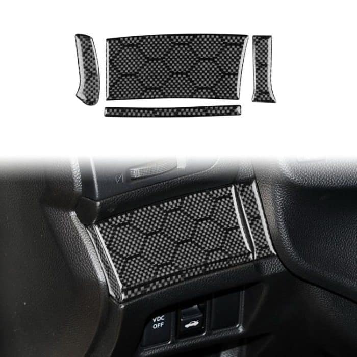 Für Infiniti G37/G25/Q60 4 teile/satz Linkslenker Lenkrad Taste Linke Abdeckung Aufkleber, Left-hand Drive – Bild 2