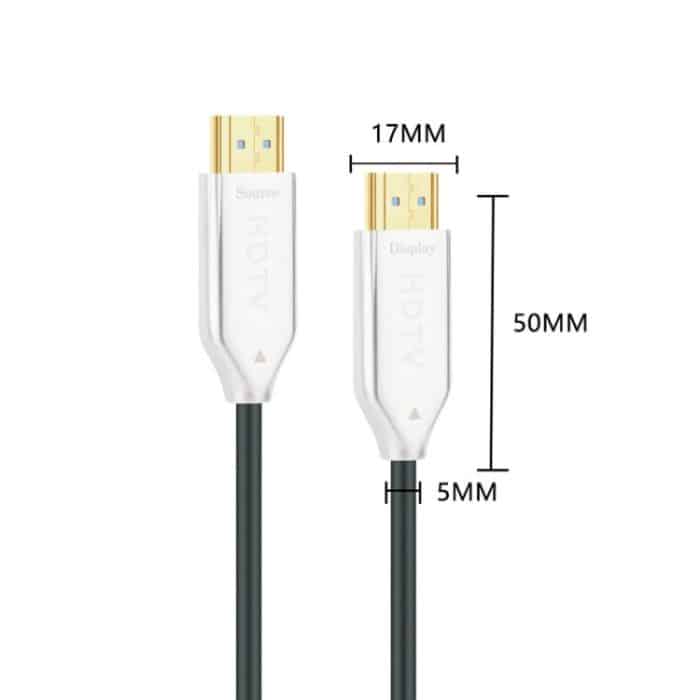 2.0 Version HDMI Fiber Optical Line 4K Ultra High Clear Line Monitor Verbindungskabel, Länge:, 10m, 15m, 20m, 25m, 30m, 35m, 40m, 50m, 60m With Shaft, 70m With Shaft, 80m With Shaft, 90m With Shaft, 100m With Shaft, 150m With Shaft, 200m With Shaft – Bild 3