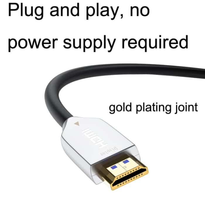 2.0 Version HDMI Fiber Optical Line 4K Ultra High Clear Line Monitor Verbindungskabel, Länge:, 10m, 15m, 20m, 25m, 30m, 35m, 40m, 50m, 60m With Shaft, 70m With Shaft, 80m With Shaft, 90m With Shaft, 100m With Shaft, 150m With Shaft, 200m With Shaft – Bild 4