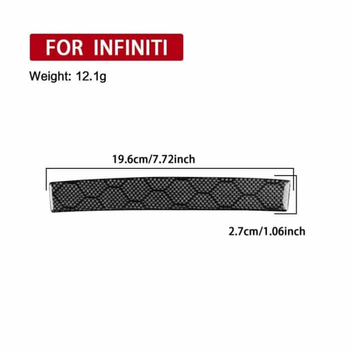 Für Infiniti G37/G25/Q60 CD-Panel Unterer Dekorativer Streifenaufkleber – Bild 3