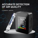 5-in-1-Temperatur-Feuchtigkeits-TVOC-HCHO-CO2-Großbild-Display, digitaler Luftqualitätsmonitor, 5 In 1 Semiconductor – Bild 5