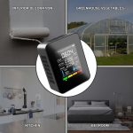 5-in-1-Temperatur-Feuchtigkeits-TVOC-HCHO-CO2-Großbild-Display, digitaler Luftqualitätsmonitor, 5 In 1 Semiconductor – Bild 7