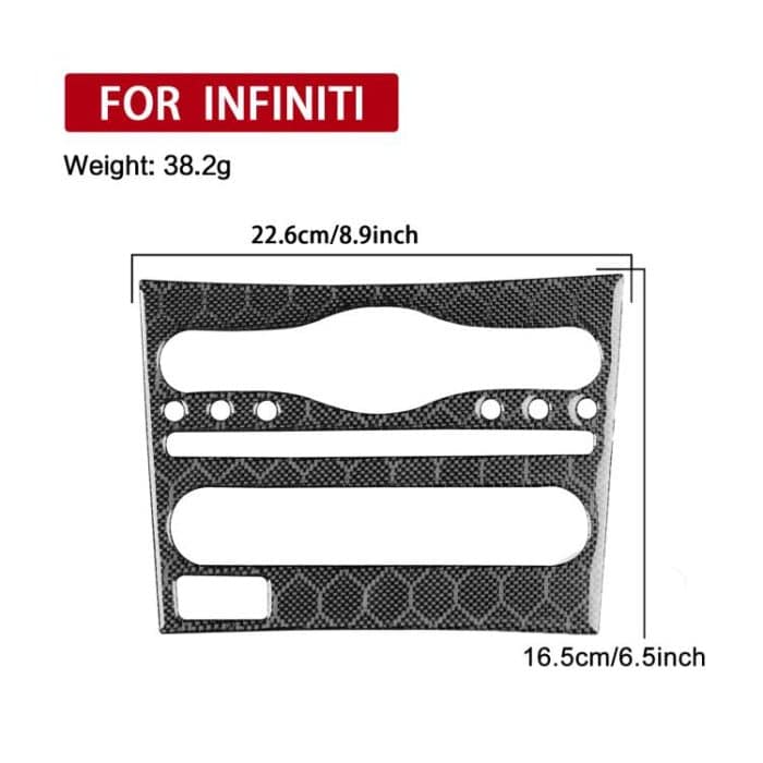 Für Infiniti G35/G37/G25/Q60 Konsole CD AC Schalter Panel B Modell Aufkleber – Bild 3