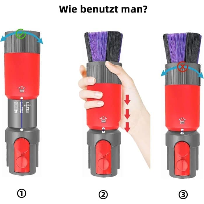 Für Dyson Staubsauger V7 V8 V10 V11 V15 Nicht abfärbende Staubbürste mit weichen Borsten – Bild 7