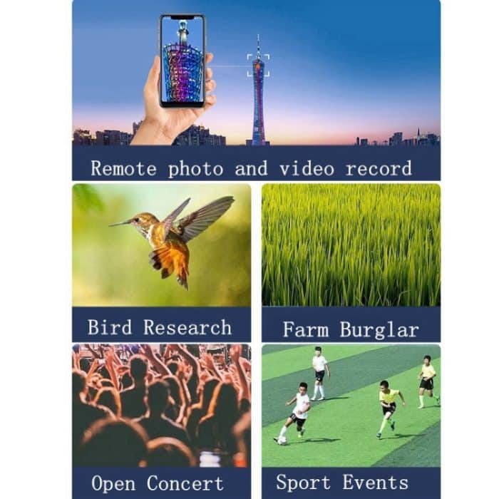 W007 WIFI Digitalteleskop 70X Drahtloser Bewegungserkennungsmonitor Monokular mit Metallstativ – Bild 6