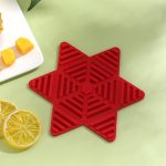 3 Stück faltbares Topfkissen, Silikon-Teetasse-Isolierpad, Haustisch, rutschfeste Tischsets, Red, Yellow, Blue, Green, Royal Blue, Pink, Grey, Dark Gray