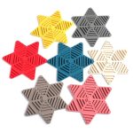 3 Stück faltbares Topfkissen, Silikon-Teetasse-Isolierpad, Haustisch, rutschfeste Tischsets, Red, Yellow, Blue, Green, Royal Blue, Pink, Grey, Dark Gray – Bild 2